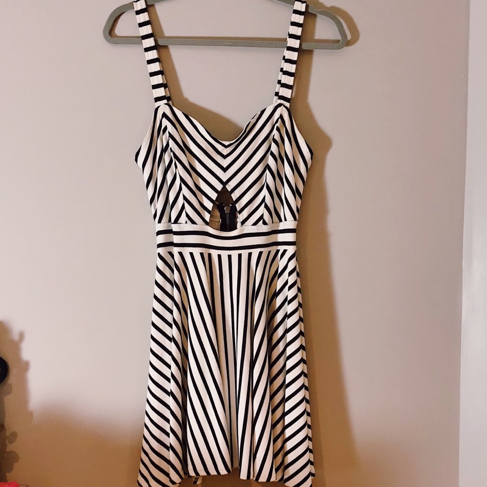 Pacsun | Black and white striped dress